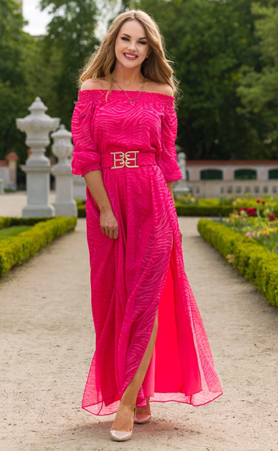 Sukienka Pola - Hiszpański dekolt Carmen, idealna na wesele