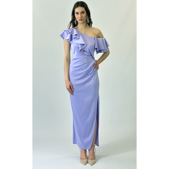 Sukienka Sofi - Asymetryczne falbany na wesele