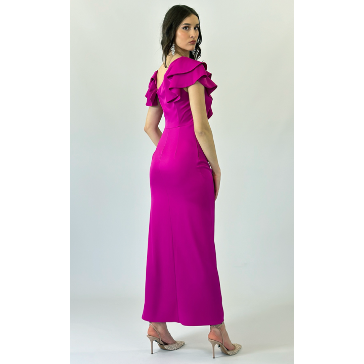 Sukienka Sofi - Asymetryczne falbany na wesele