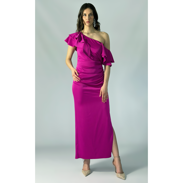 Sukienka Sofi - Asymetryczne falbany na wesele