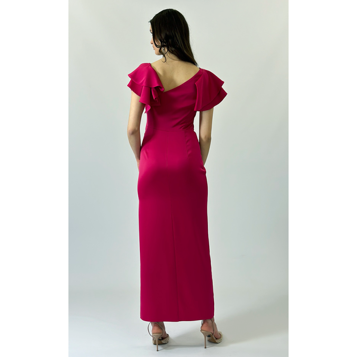 Sukienka Sofi - Asymetryczne falbany na wesele