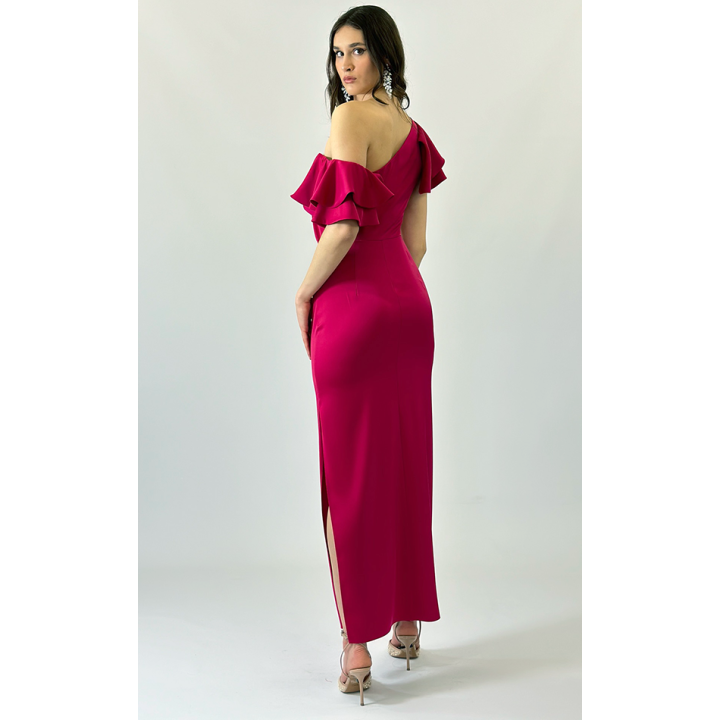 Sukienka Sofi - Asymetryczne falbany na wesele