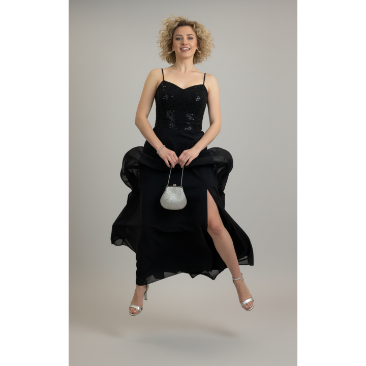 Komplet Amelia - top na ramiączkach i spódnica midi