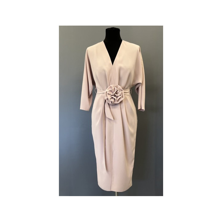 Daria - sukienka maxi boho, koronka, bufiaste rękawy