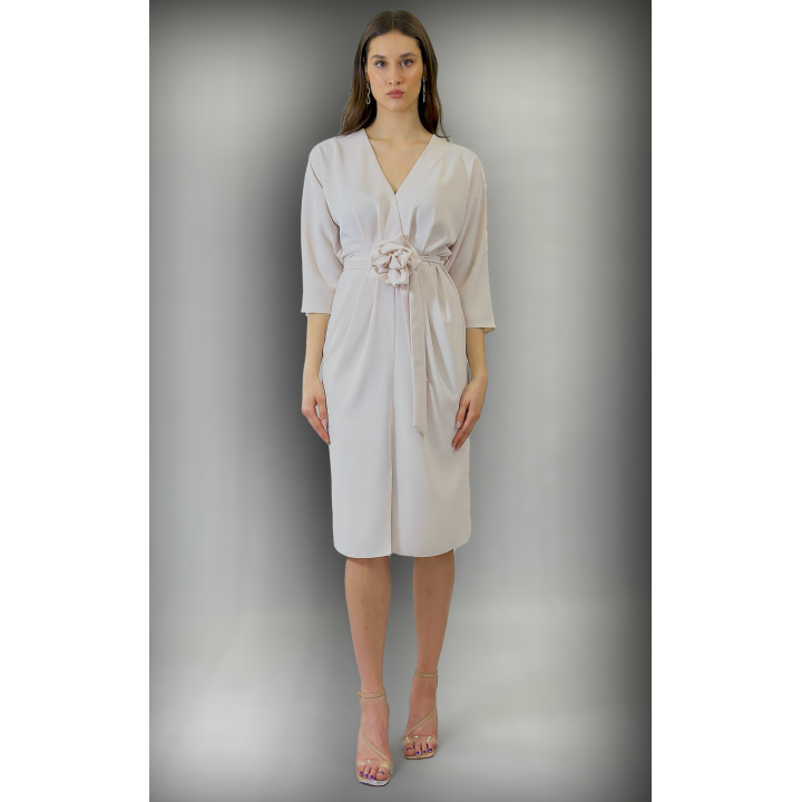 Daria - sukienka maxi boho, koronka, bufiaste rękawy