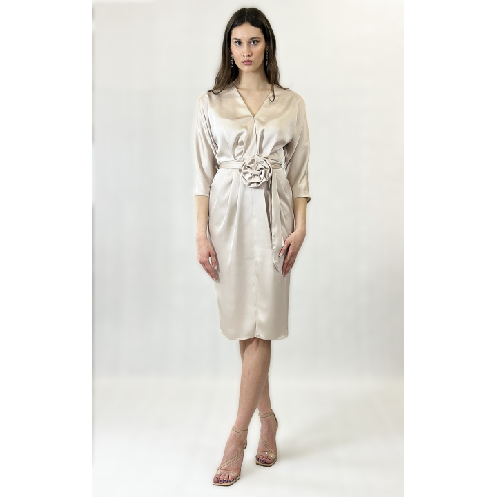 Daria - sukienka maxi boho, koronka, bufiaste rękawy