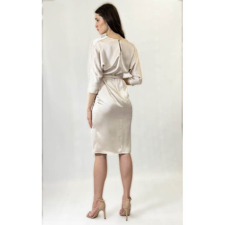 Daria - sukienka maxi boho, koronka, bufiaste rękawy