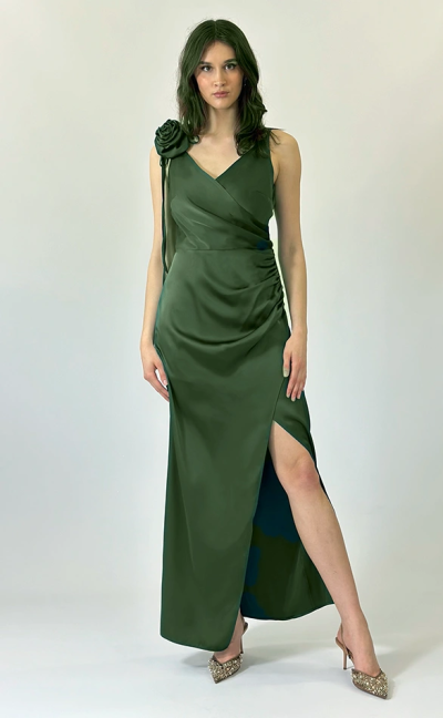 Pasek Lidia - z ekoskóry, szeroki z ozdobną klamrą