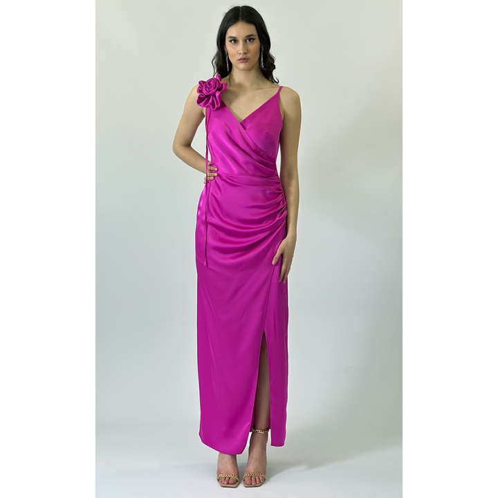 Pasek Lidia - z ekoskóry, szeroki z ozdobną klamrą