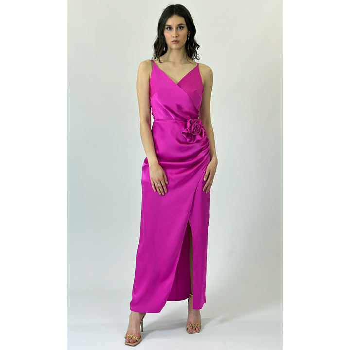 Pasek Lidia - z ekoskóry, szeroki z ozdobną klamrą