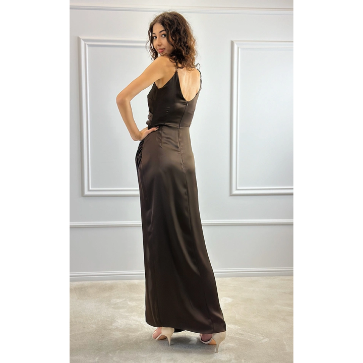 Pasek Lidia - z ekoskóry, szeroki z ozdobną klamrą