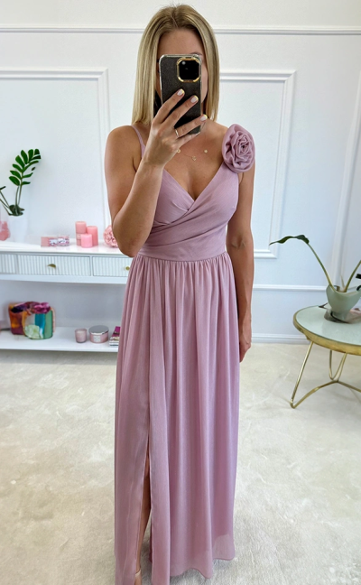 Alexandra Shimmering Chiffon Maxi Dress