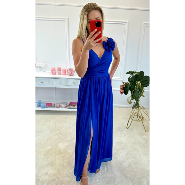 Alexandra Shimmering Chiffon Maxi Dress