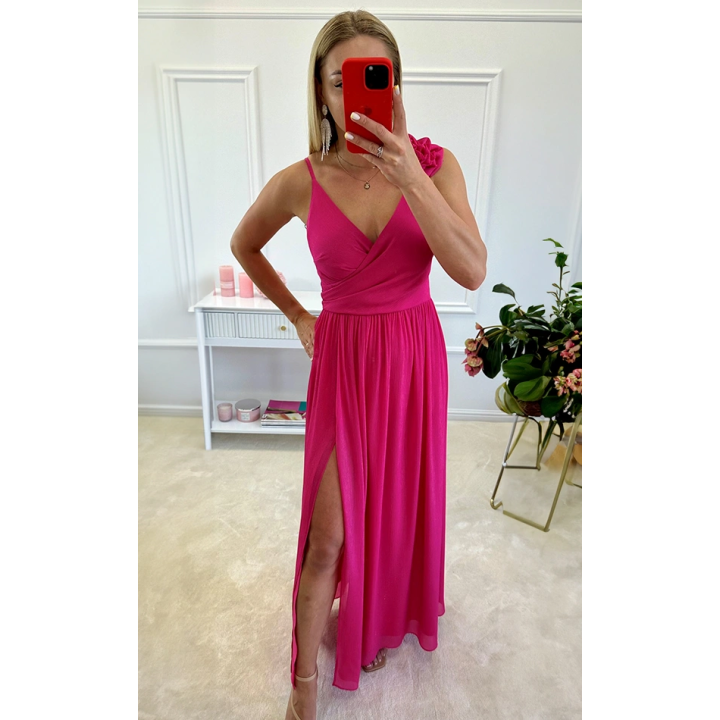 Alexandra Shimmering Chiffon Maxi Dress