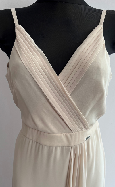 Karolina Maxi Dress - Airy, Wrap Neck, Leg Slit | B&B Studio