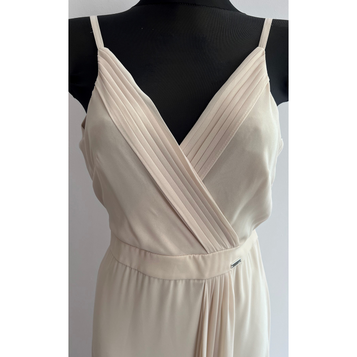 Karolina Maxi Dress - Airy, Wrap Neck, Leg Slit | B&B Studio