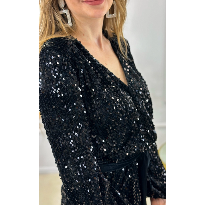 Sukienka Maggie maxi - zwiewna, w kwiaty, wiązanie w talii