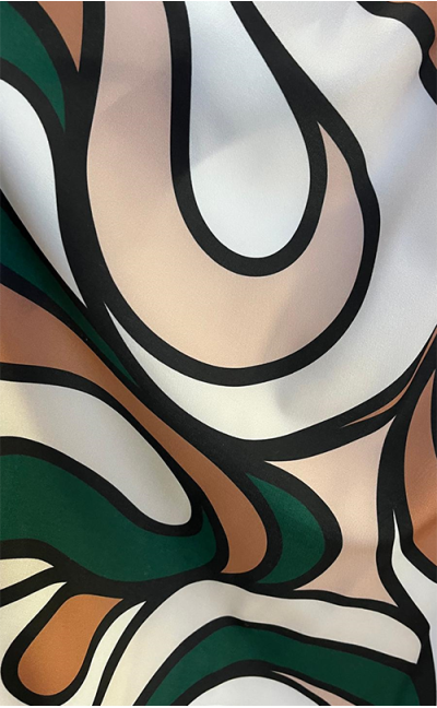 Maryla - Robe Midi Élégante - Motifs Violets