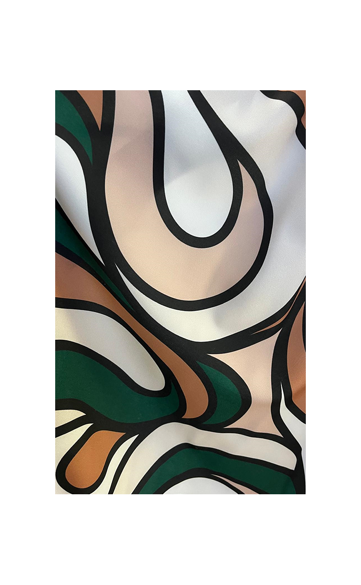 Maryla - Robe Midi Élégante - Motifs Violets