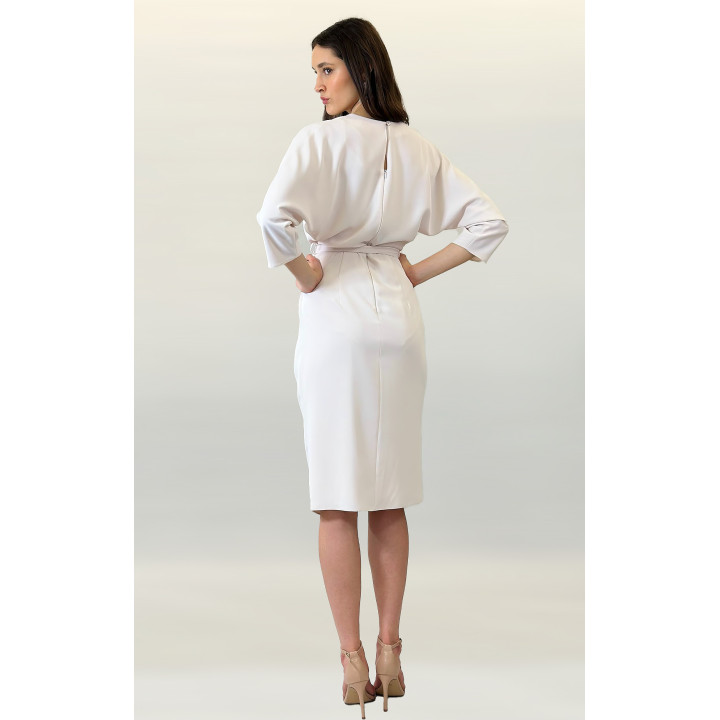 Daria - sukienka maxi boho, koronka, bufiaste rękawy