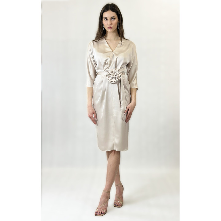 Daria - sukienka maxi boho, koronka, bufiaste rękawy