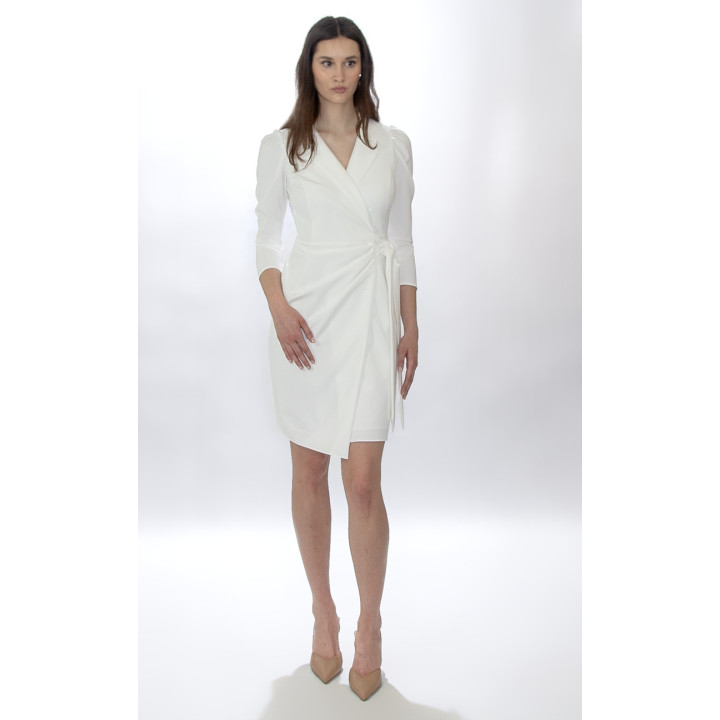 Jowita - Elegant Formal Dress - Ecru