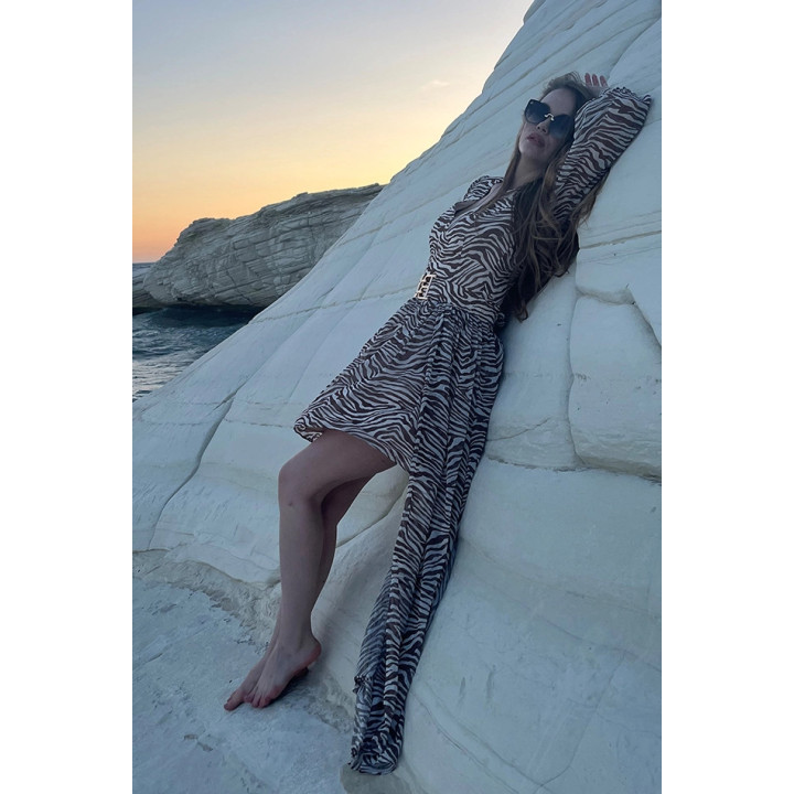 Nova Flared Mini Dress with Detachable Skirt