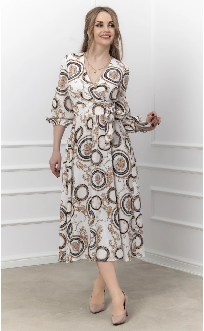 Donatella - Elegant Flared Midi Dress