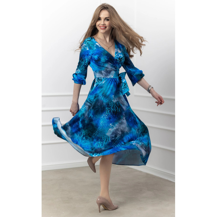 Donatella - Elegant Flared Midi Dress